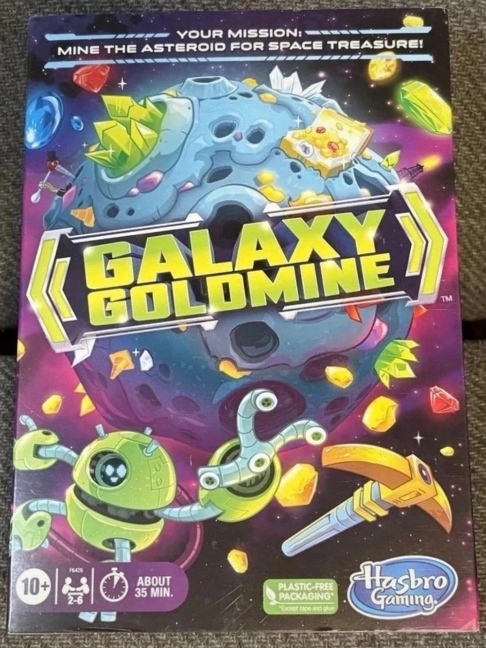Hasbro Gaming Galaxy Goldmine Board Game Purple & Green sealed box new